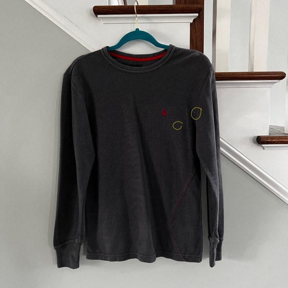 Volcom Stone Mens L/S Waffle Top Gray Cotton Size Small. - Picture 13 of 16